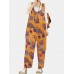 Tribal Flower Print Wide Leg Jumpsuit For Women