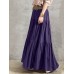 Solid Color Big Swing Elastic Waist Pleated Casual Long Skirt For Women